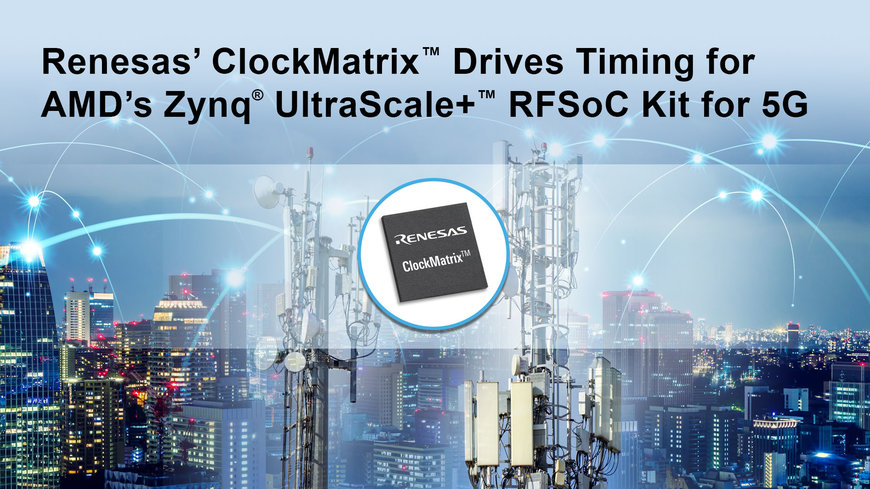 Le Synchroniseur de Système ClockMatrix de Renesas Offre une Conformité à la Classe D pour les Exigences O-RAN S-Plane